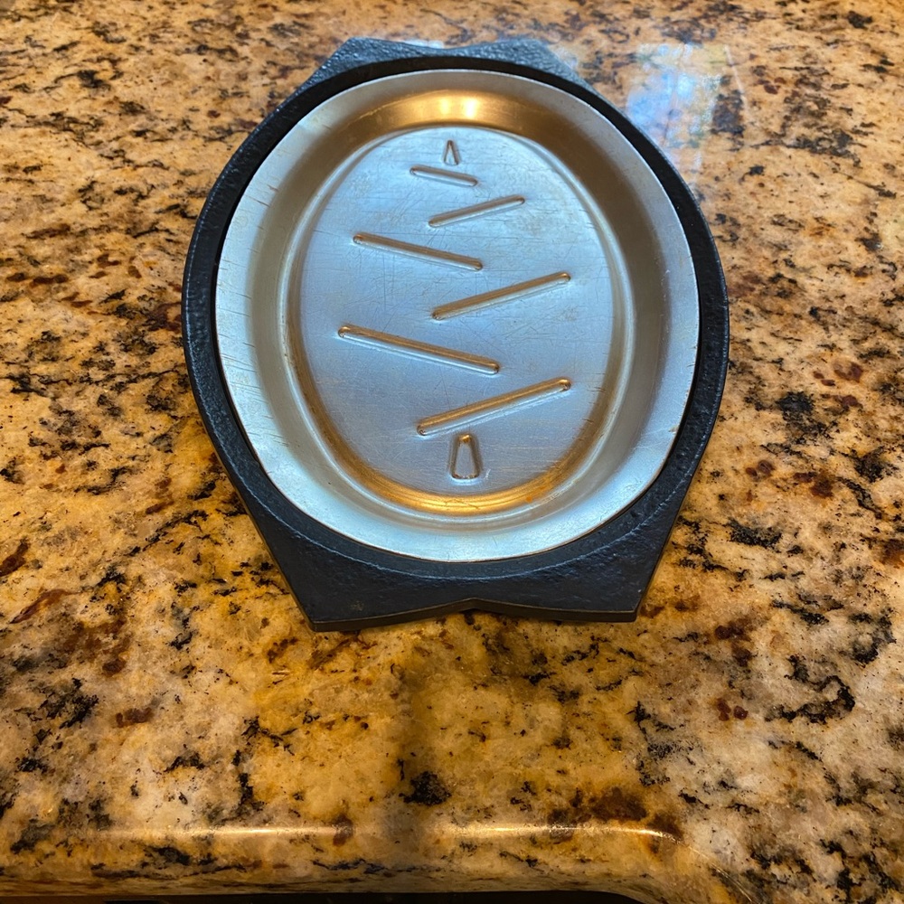 Nordic Ware Black and Silver Sizzle Plate